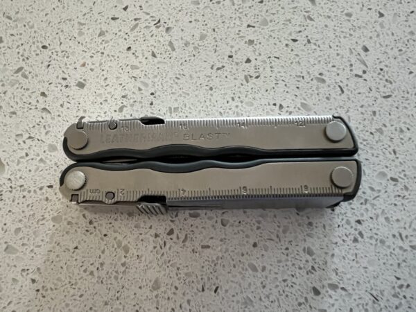 Stainless Steel Leatherman Blast in its closed position