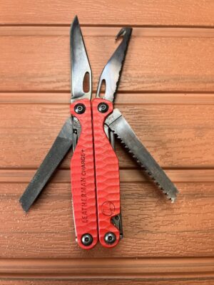 Modified Leatherman G10 - Red - Blued