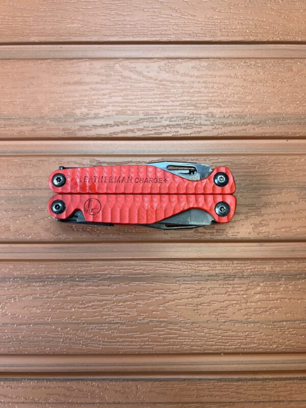 Modified Leatherman G10 - Red - Blued in closed position