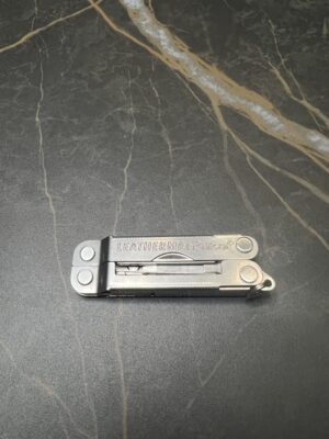 Stainless Steel Leatherman Micra in the closed position