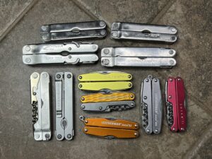 Retired Leathermans. Juice, PST, PST2, Flair, SideClip, Super Tool, Super Tool 200 and more