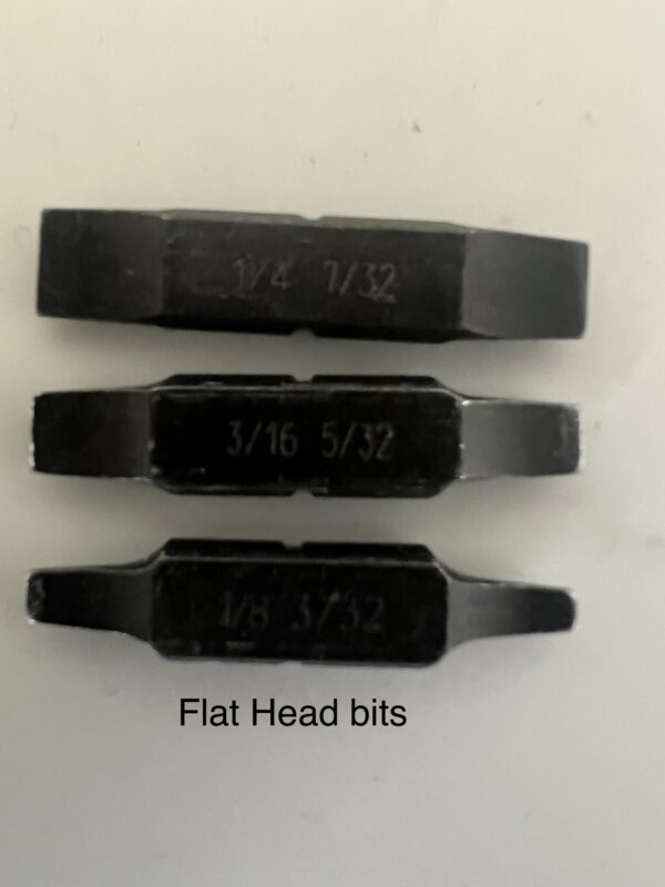 Flat Head Bits